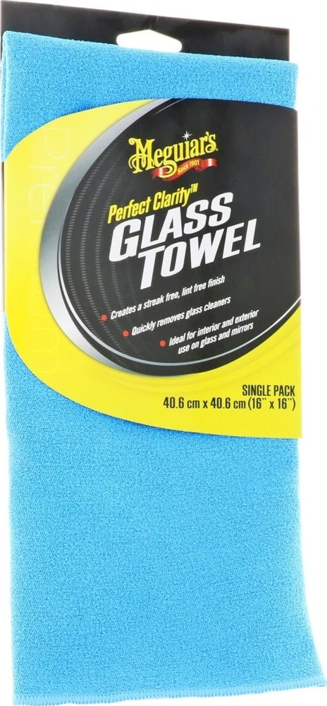 Meguiars X190301 Perfct Clarity Glass rankšluostis sukuria tobulą apdailą be dryžių (be pūkelių) (40x40cm) JAV)