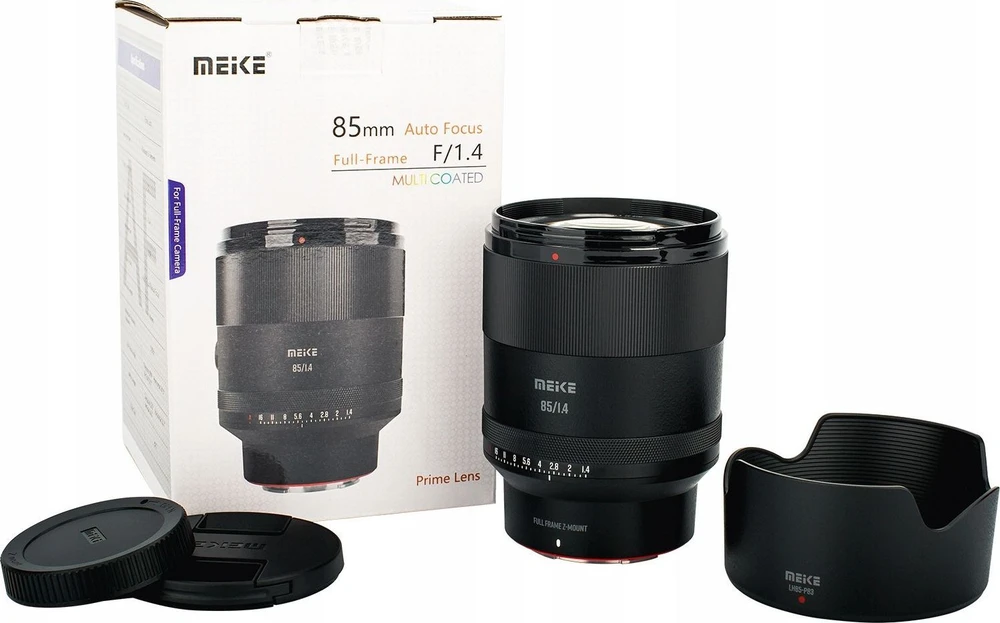 Objektyvas - Meike 85mm f/1.4 AF STM objektyvas Fullframe (Nikon Z, 13 elementų, 0.63m)