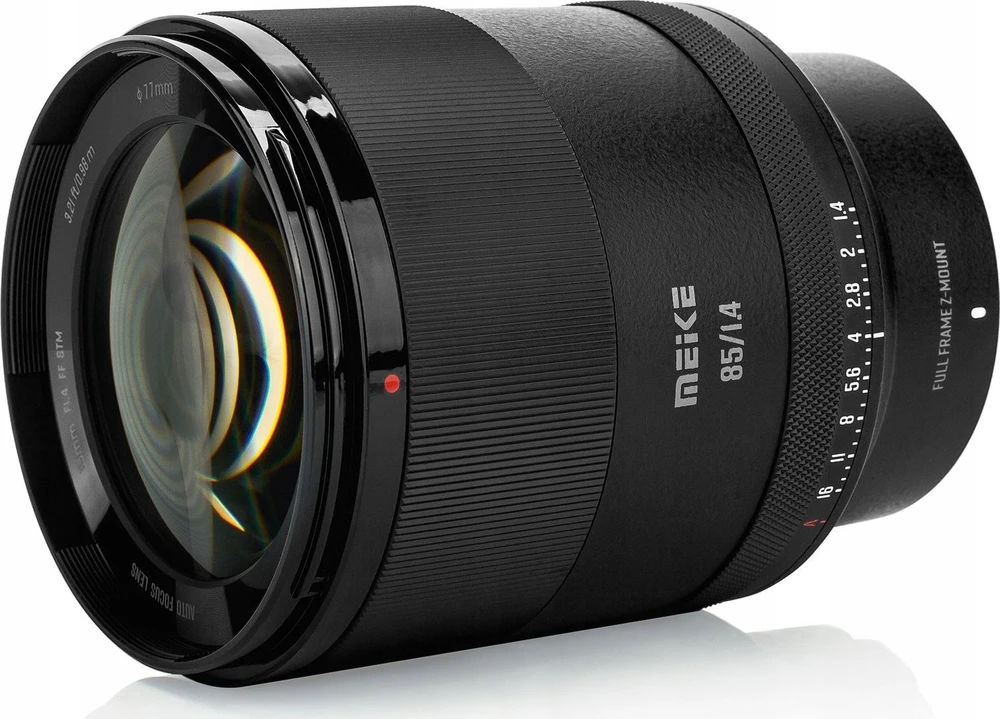 Objektyvas - Meike 85mm f/1.4 AF STM objektyvas Fullframe (Nikon Z, 13 elementų, 0.63m)