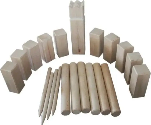 Meistras žaidimas Kubb skandinaviški šachmatai MASTER Garden