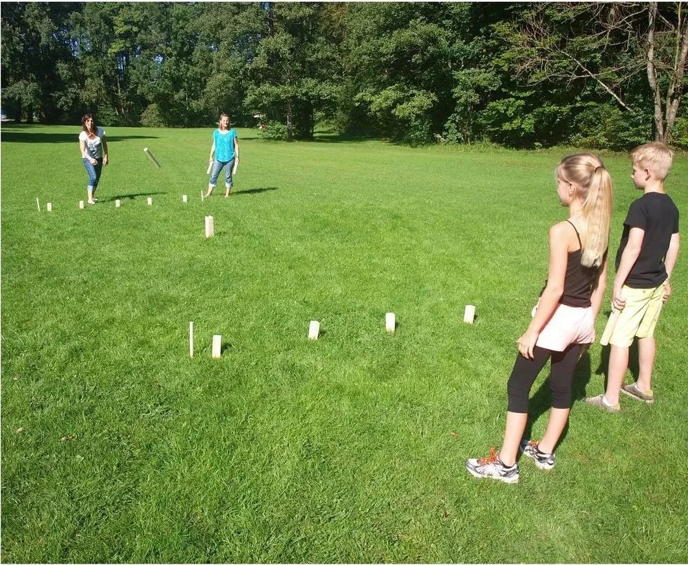 Meistras žaidimas Kubb skandinaviški šachmatai MASTER Garden