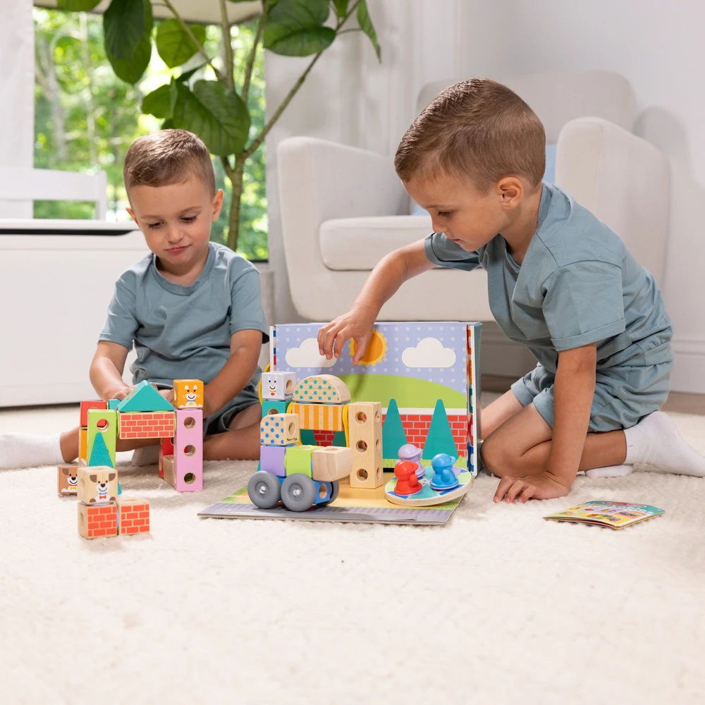 SPN Melissa Doug - Blockables konstravimo rinkinys miestelis (806012)