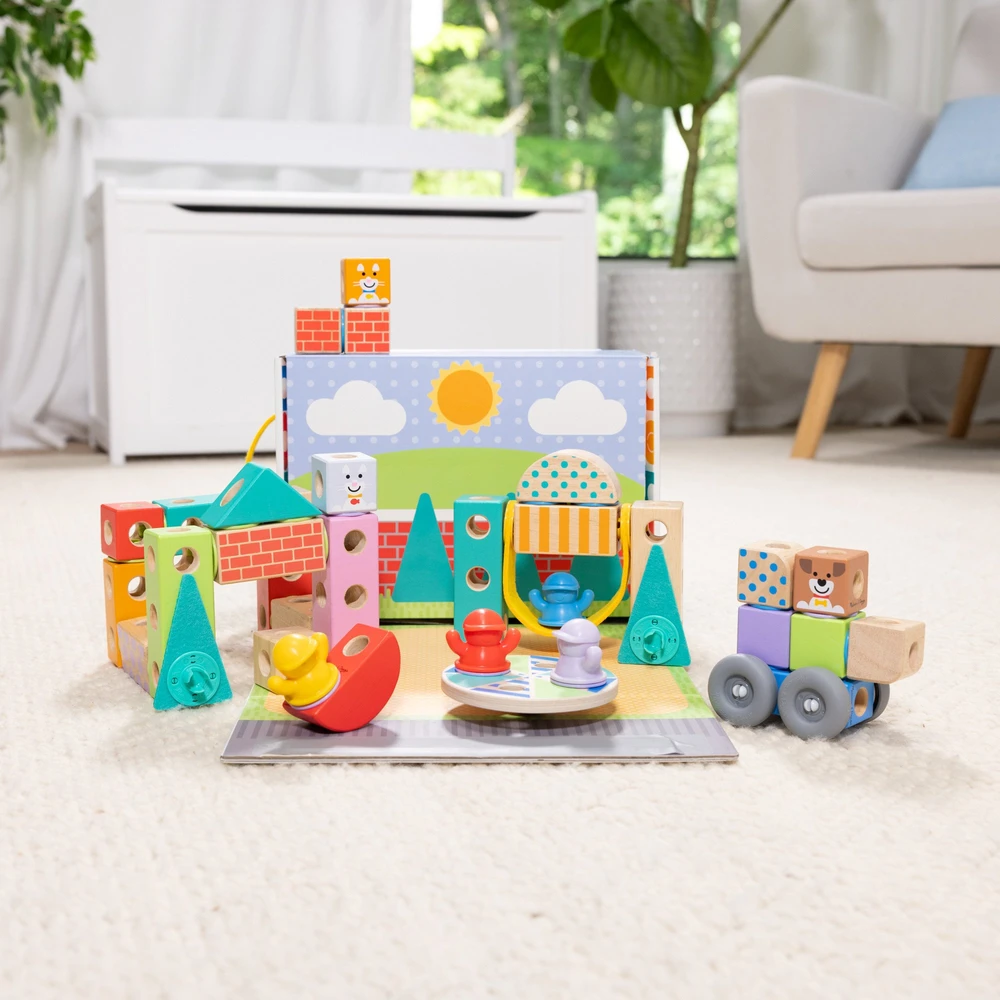 SPN Melissa Doug - Blockables konstravimo rinkinys miestelis (806012)
