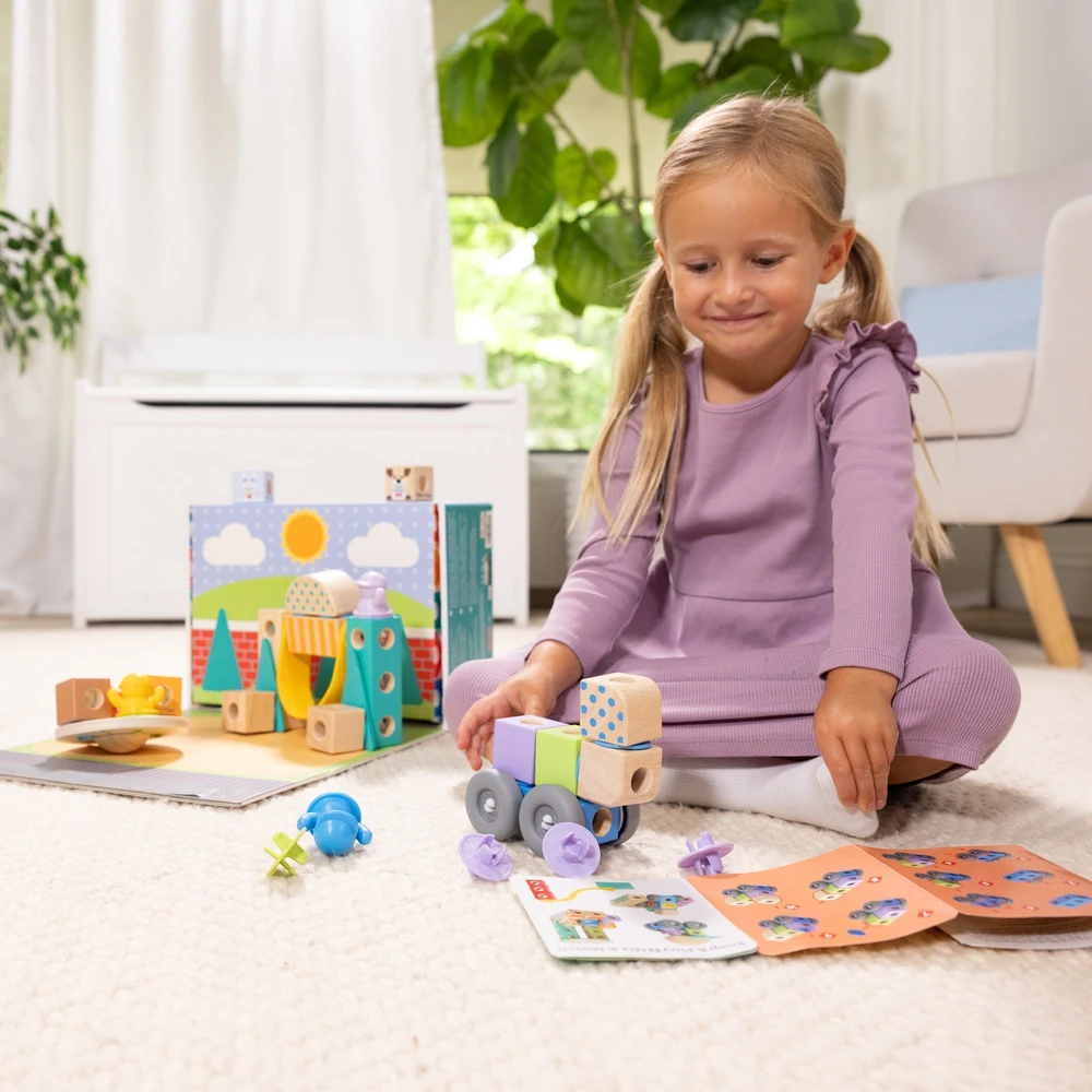 SPN Melissa Doug - Blockables konstravimo rinkinys miestelis (806012)
