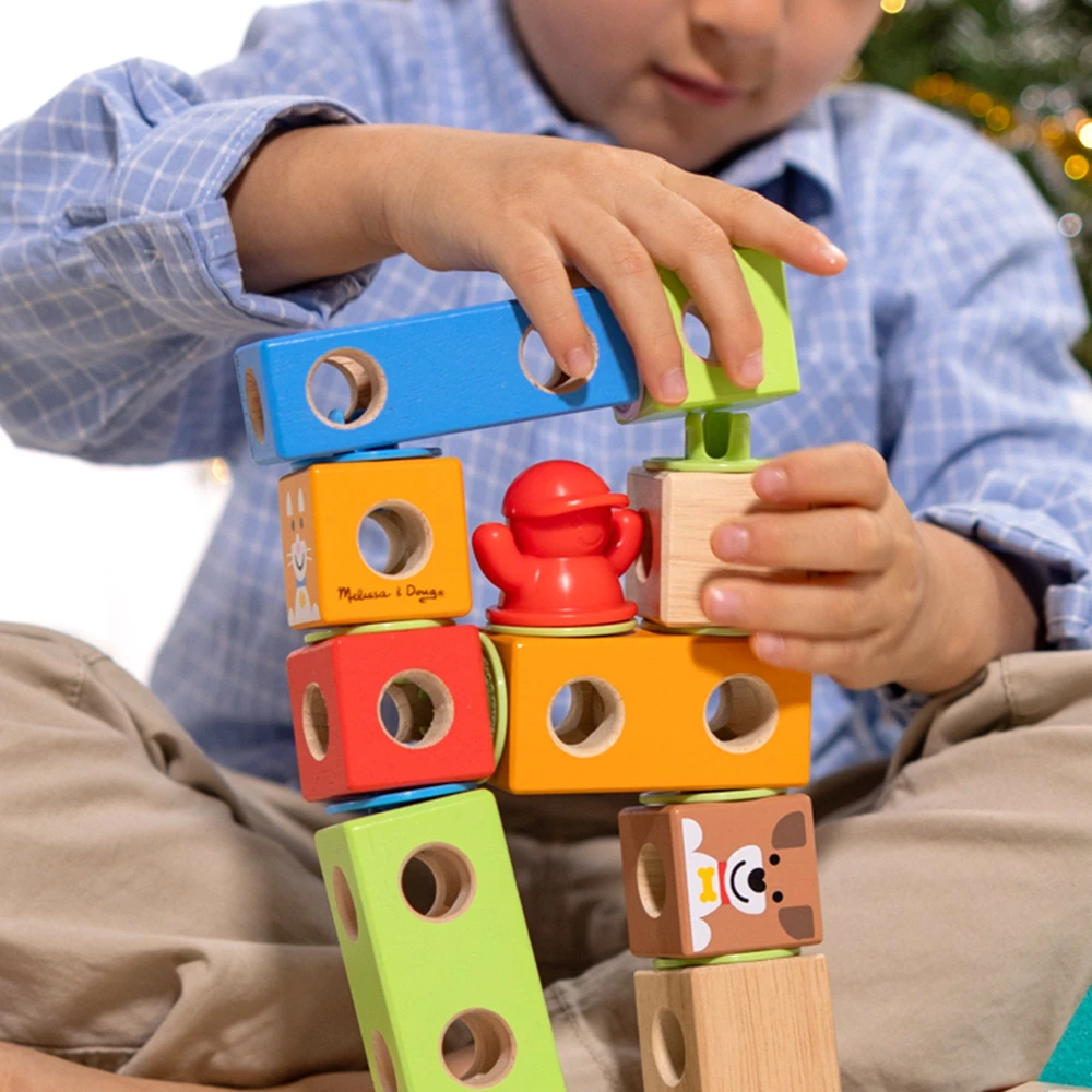 SPN Melissa Doug - Blockables konstravimo rinkinys miestelis (806012)