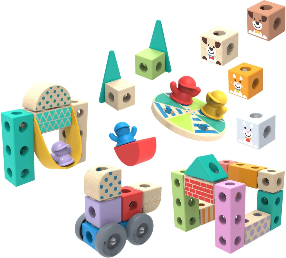 SPN Melissa Doug - Blockables konstravimo rinkinys miestelis (806012)