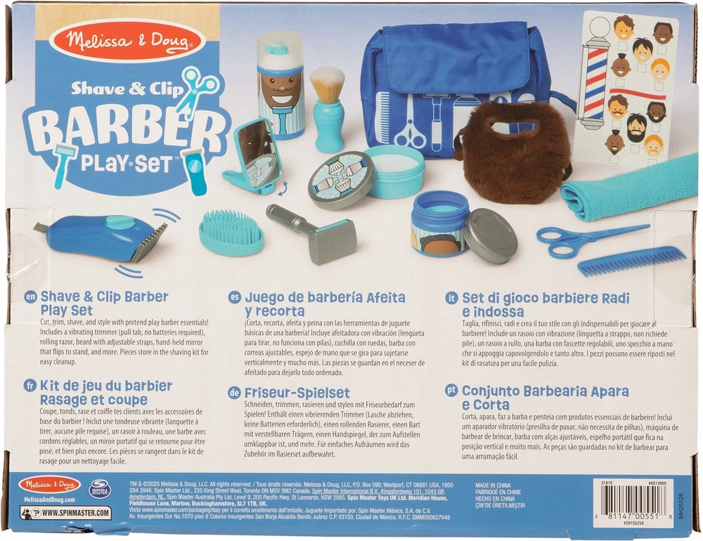 Dėlionė Spin Master MELISSA & DOUG žaidimų rinkinys Kirpyklos žaidimų rinkinys