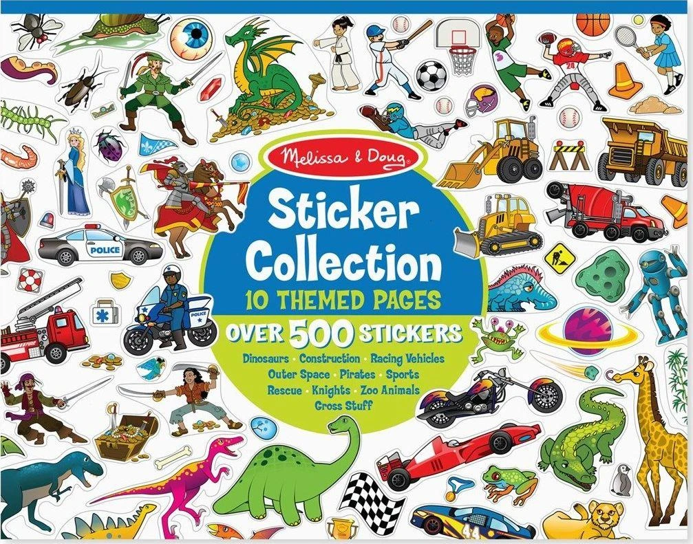 MELISSA & DOUG Lipdukų rinkinys, mėlynas