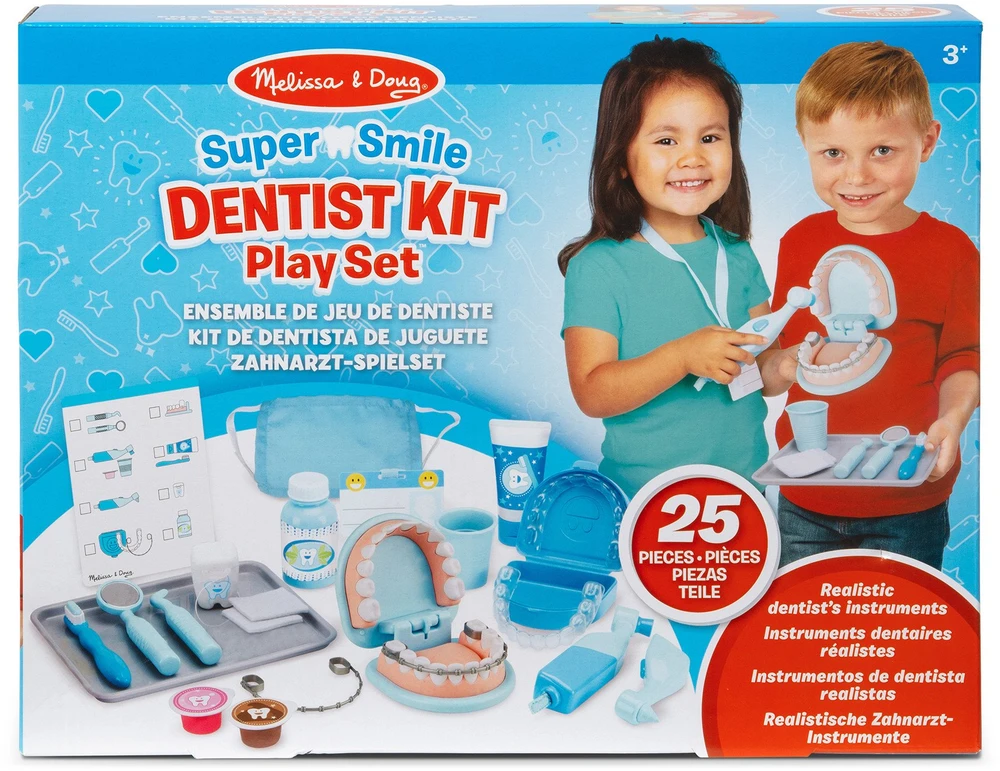 Dėlionė MELISSA & DOUG žaidimų rinkinys „Super Smile“ odontologo žaidimų rinkinys