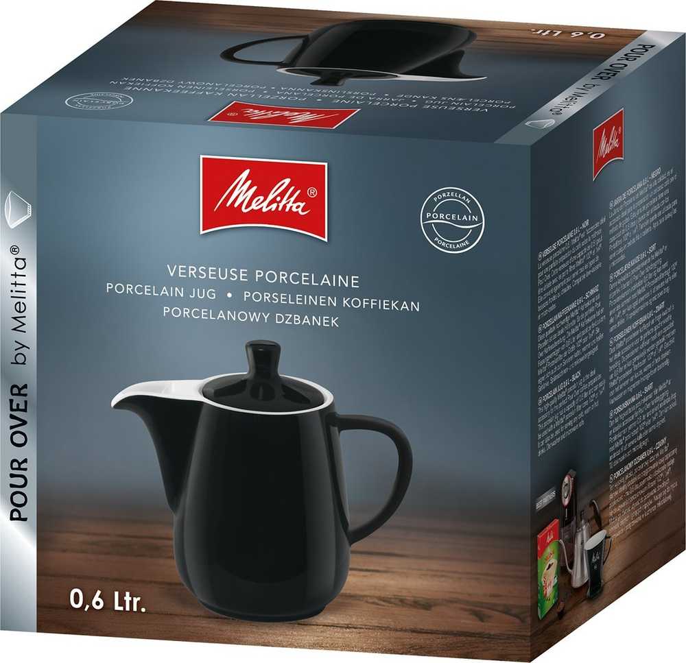 Melitta Melitta - Porcelianinis ąsotis 600ml - Juodas