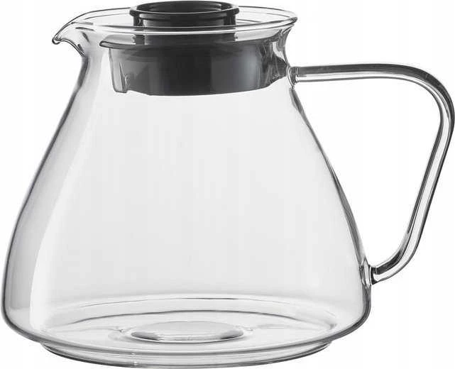Melitta stiklinis ąsotis su juodu dangteliu