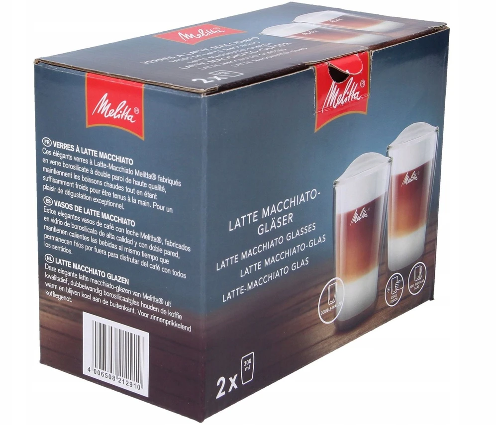 MELITTA dvigubo stiklo puodeliai, 300 ml