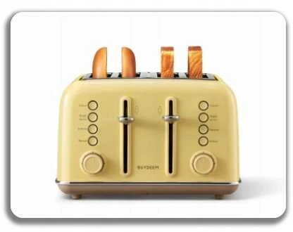 Skrudintuvas BUYDEEM 4 Slice Toaster, modelis DT640E, color Mellow Geltona, EU