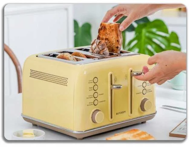 Skrudintuvas BUYDEEM 4 Slice Toaster, modelis DT640E, color Mellow Geltona, EU
