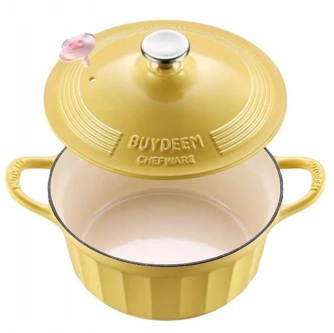 Mellow Yellow Mellow Geltona BUYDEEM emaliuotas ketaus indas 3,9 l, modelis CP551, spalva