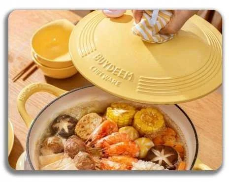 Mellow Yellow Mellow Geltona BUYDEEM emaliuotas ketaus indas 3,9 l, modelis CP551, spalva