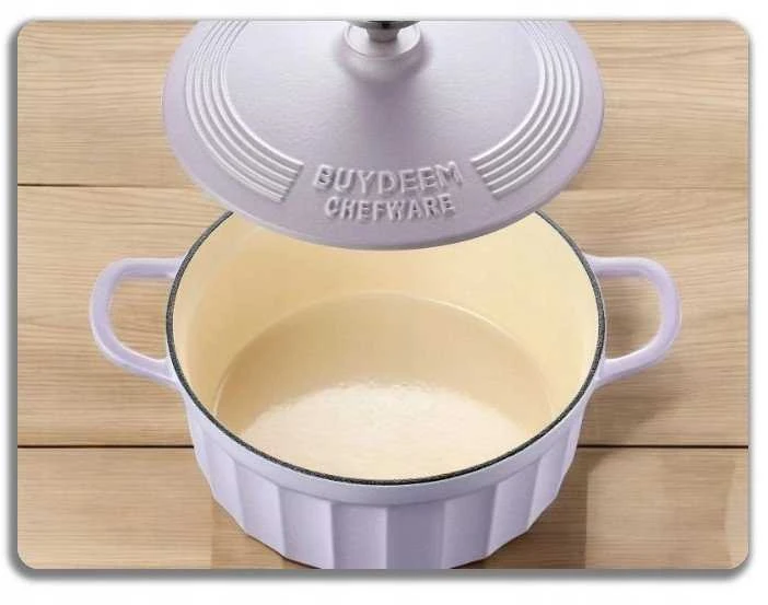 Mellow Yellow Mellow Geltona BUYDEEM Emalio lietas ketaus indas 2,9 l, modelis CP521, spalva Petal Violetinė