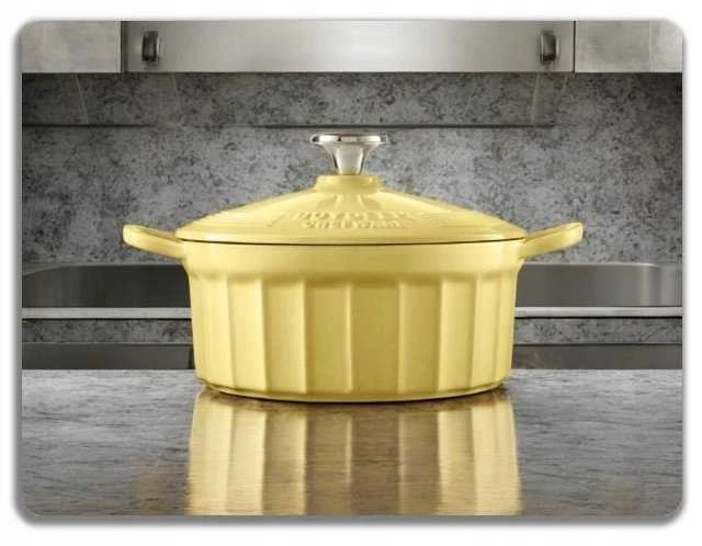 Mellow Yellow Mellow Geltona BUYDEEM emaliuoti ketaus puodai 2,9 l, modelis CP521, spalva
