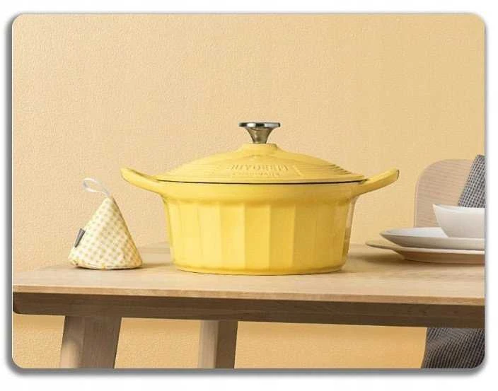 Mellow Yellow Mellow Geltona BUYDEEM emaliuotas ketaus indas 3,9 l, modelis CP551, spalva