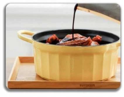 Mellow Yellow Mellow Geltona BUYDEEM emaliuoti ketaus puodai 2,9 l, modelis CP521, spalva