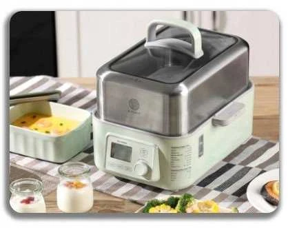 Garų puodas BUYDEEM daugiafunkcis skaitmeninis maisto garintuvas, modelis G564, spalva „Cozy Greenish“, ES