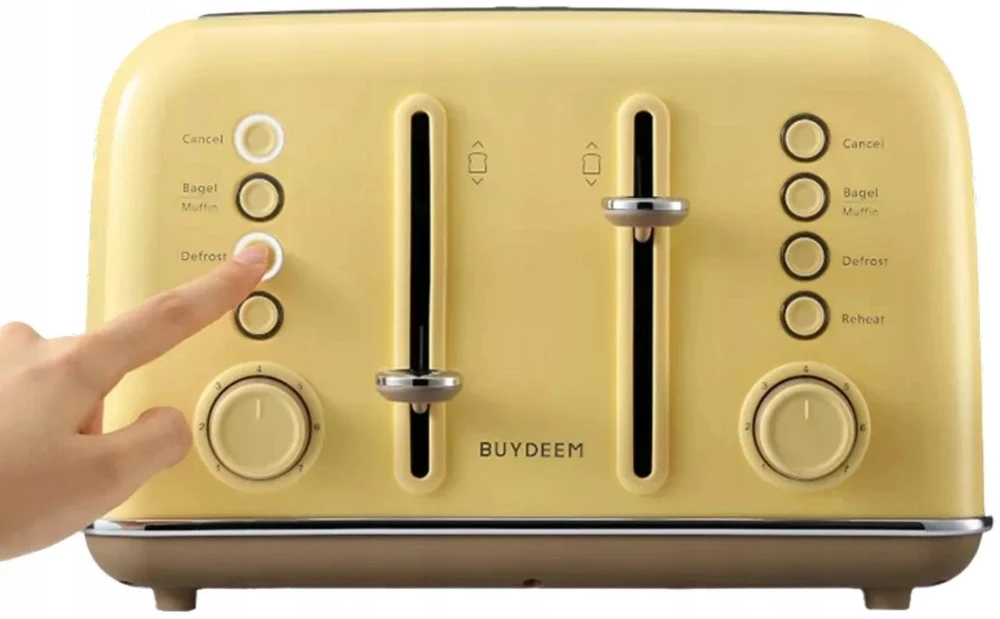 Skrudintuvas BUYDEEM 4 Slice Toaster, modelis DT640E, color Mellow Geltona, EU