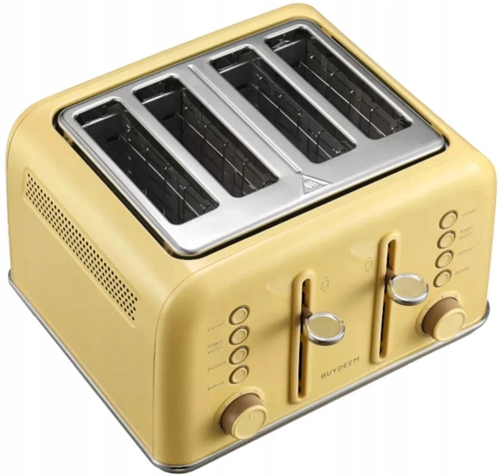 Skrudintuvas BUYDEEM 4 Slice Toaster, modelis DT640E, color Mellow Geltona, EU