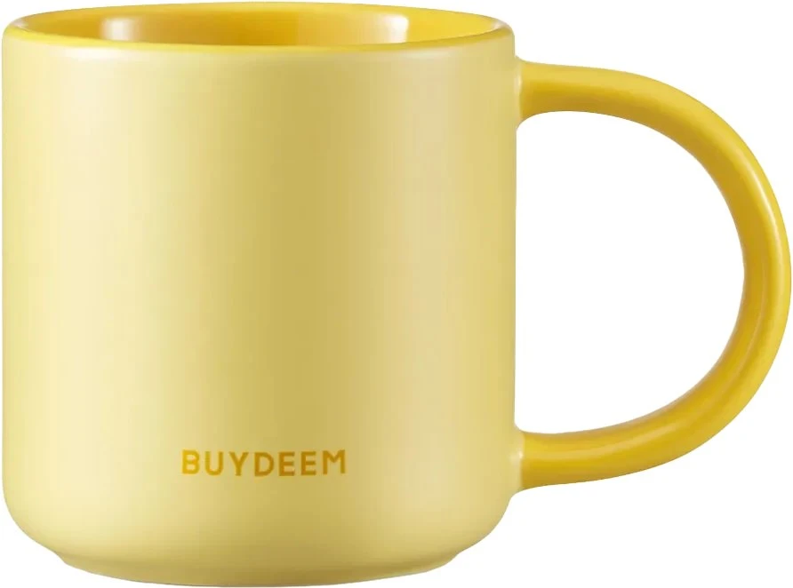 Mellow Yellow Mellow Geltona BUYDEEM Keraminis puodelis 300 ml, modelis CD1018, spalva