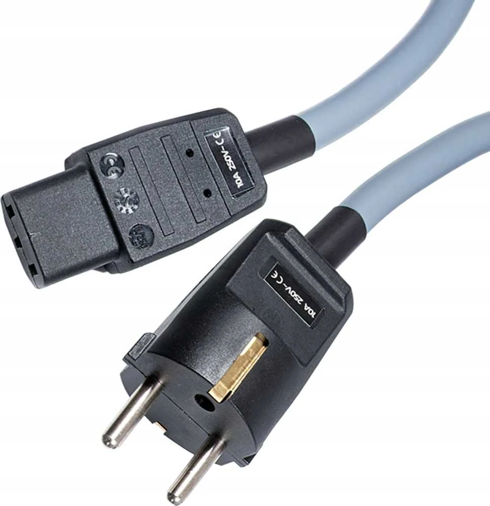Maitinimo laidas Melodika Melodika MDP50G Maitinimo laidas su įžeminimu (tinklas) 3x2,5mm2 (Schuko-IEC C13) Gunmetal - 5m