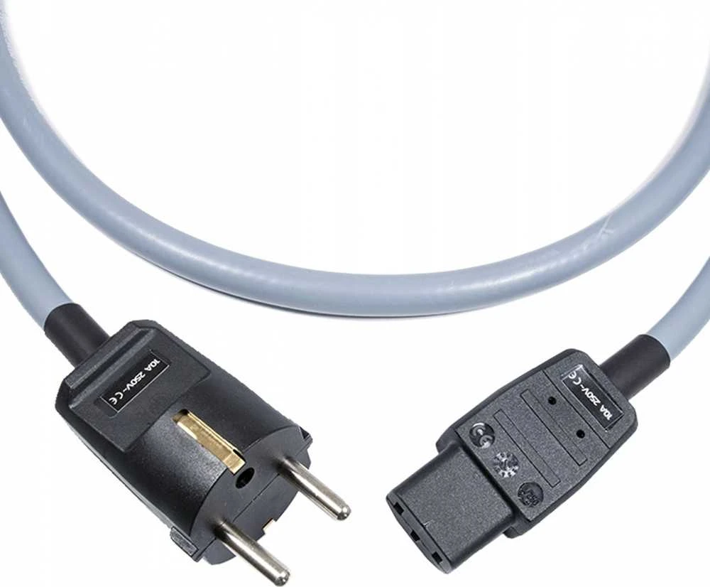 Maitinimo laidas Melodika Melodika MDP50G Maitinimo laidas su įžeminimu (tinklas) 3x2,5mm2 (Schuko-IEC C13) Gunmetal - 5m