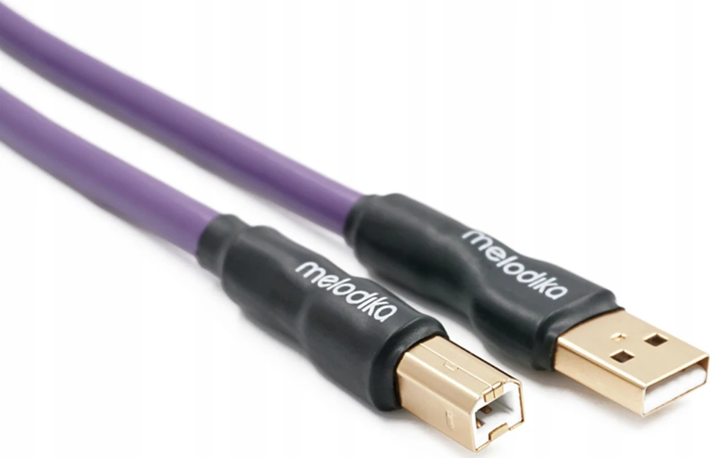 Melodika MDUAB15 violetinis USB 2.0 A-B tipo kabelis, skirtas DAC, medicinos prietaisams, braižytuvams ir kt. - 1,5 m