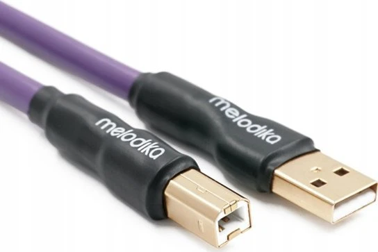 Melodika MDUAB15 violetinis USB 2.0 A-B tipo kabelis, skirtas DAC, medicinos prietaisams, braižytuvams ir kt. - 1,5 m