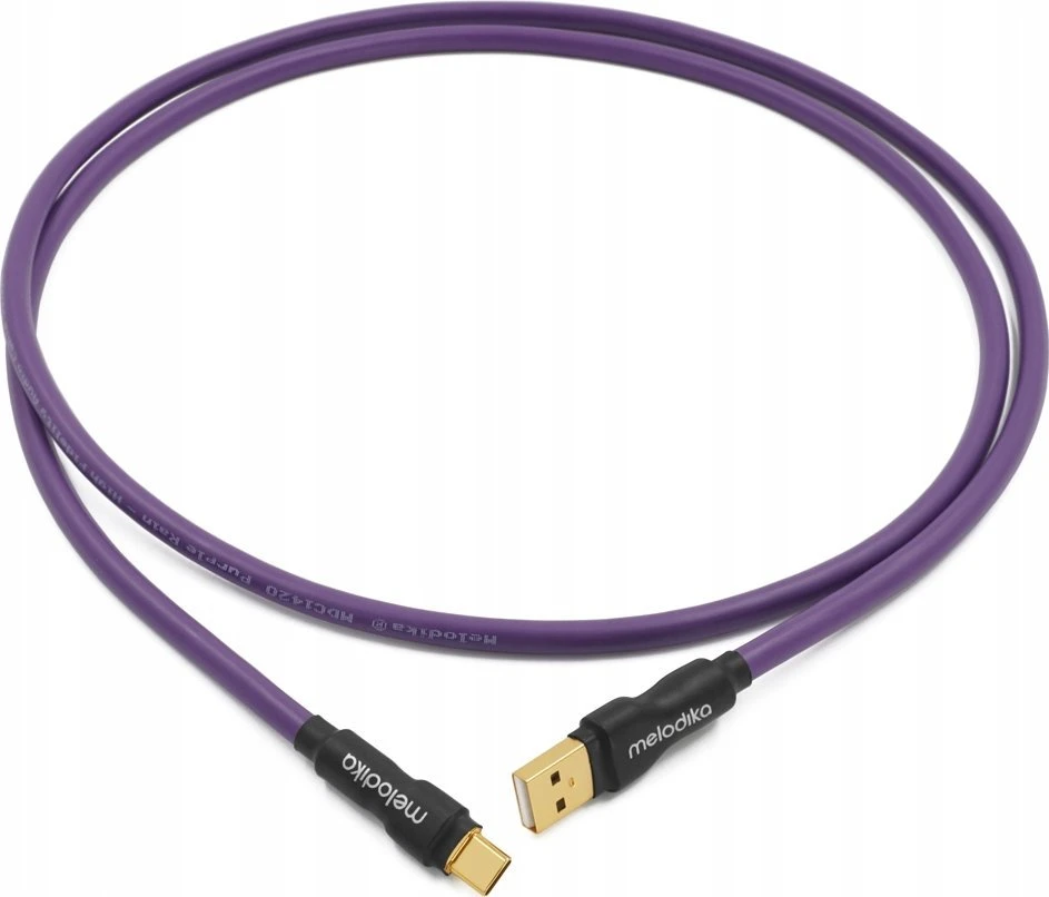Melodika MDUAC20 violetinis USB tipo A-C kabelis medicinos prietaisų DAC - 2 m