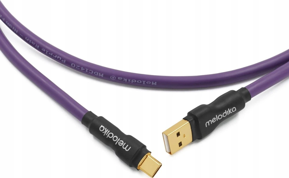 Melodika MDUAC20 violetinis USB tipo A-C kabelis medicinos prietaisų DAC - 2 m