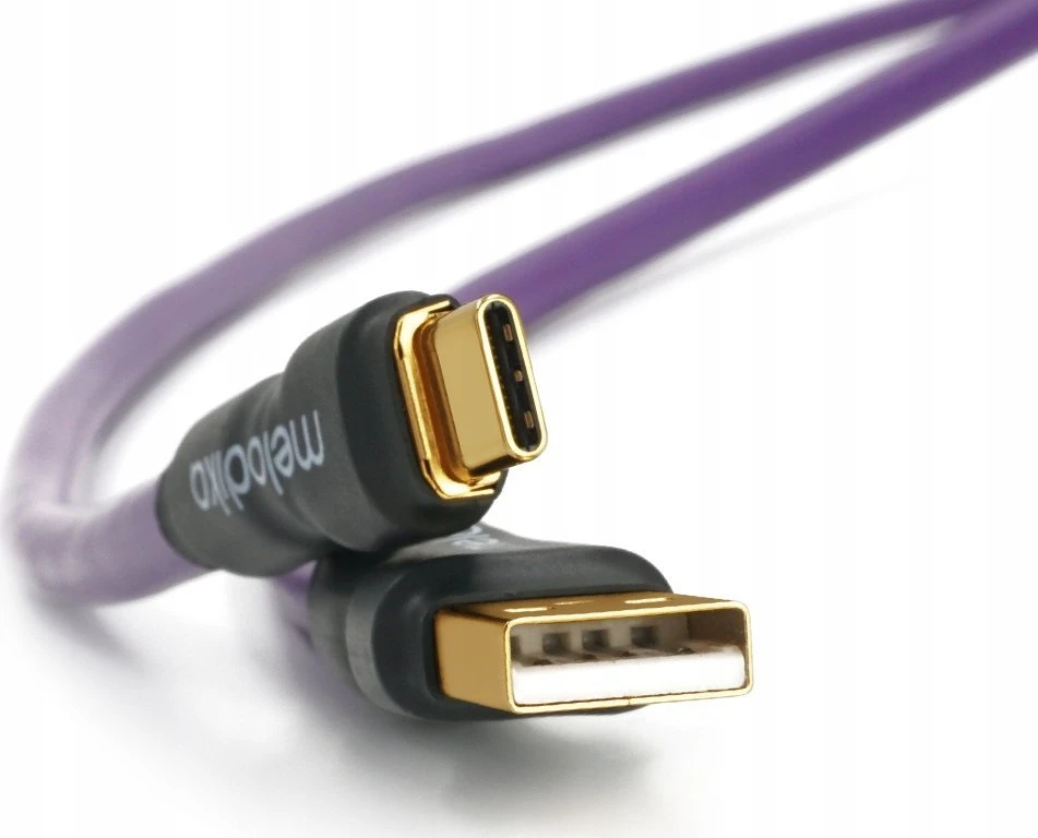 Melodika MDUAC20 violetinis USB tipo A-C kabelis medicinos prietaisų DAC - 2 m