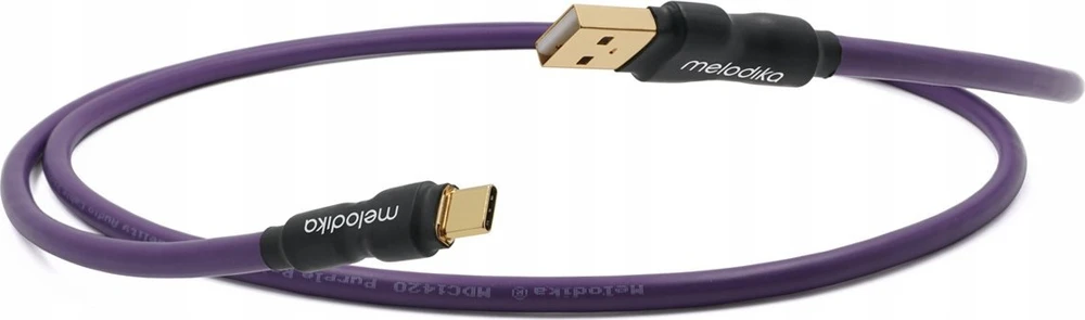Melodika MDUAC20 violetinis USB tipo A-C kabelis medicinos prietaisų DAC - 2 m