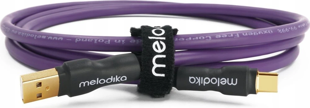 Melodika MDUAC20 violetinis USB tipo A-C kabelis medicinos prietaisų DAC - 2 m