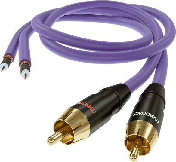 Melodika Melodika MD2R120 Kabelis 2xRCA - 2x RCA Purpurinis - 12m