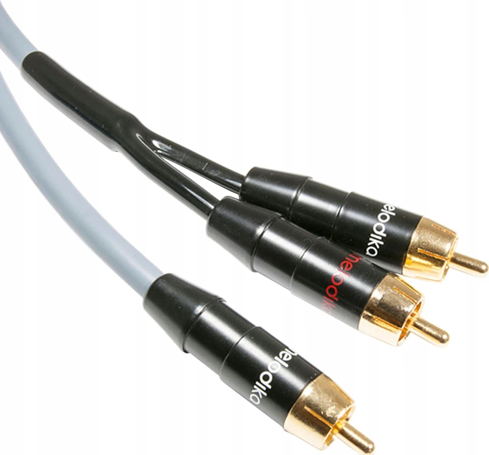 Melodika Melodika MDSWY120G Y tipo žemųjų dažnių garsiakalbio laidas (RCA-2xRCA) Gunmetal - 12m