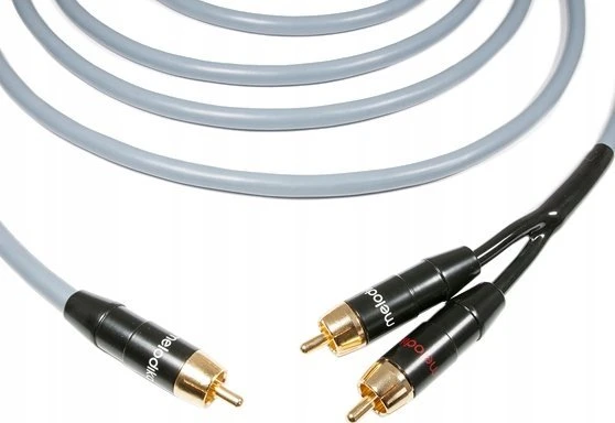 Melodika Melodika MDSWY120G Y tipo žemųjų dažnių garsiakalbio laidas (RCA-2xRCA) Gunmetal - 12m
