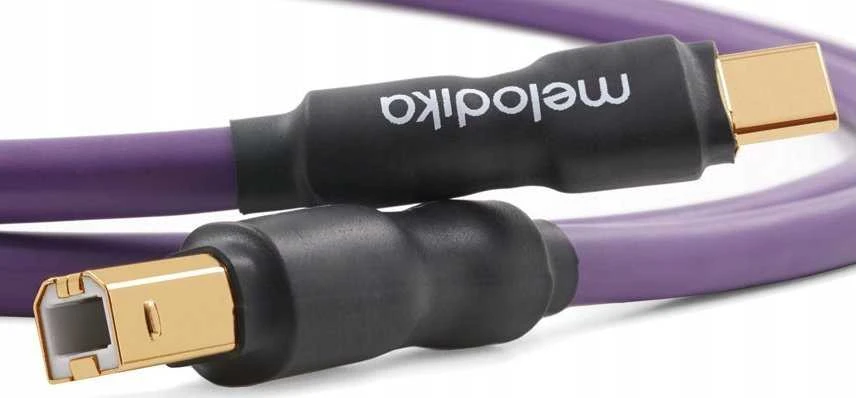 Melodika USB kabelis USB-C – USB-B 0,75 m purpurinis (MELO-MDUCB07)