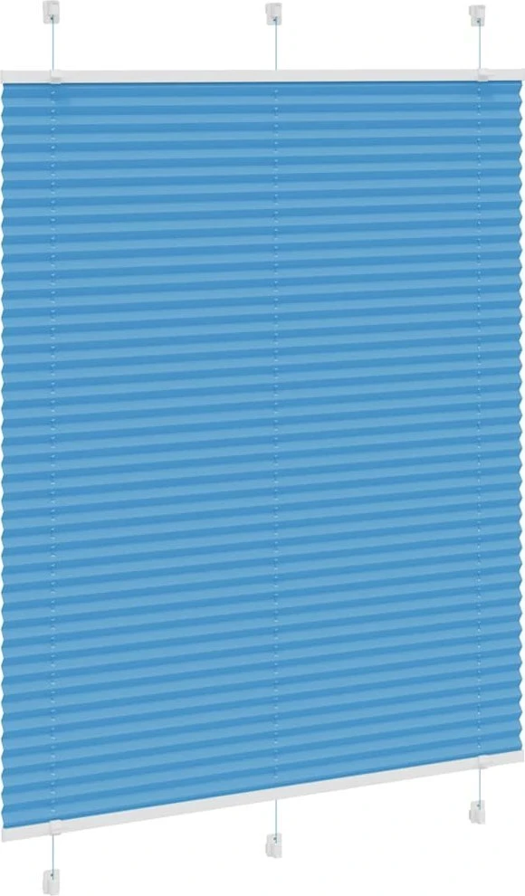 Klostuotos žaliuzės, mėlynos, 110x150 cm, audinys, plotis 109,4 cm, poliesteris