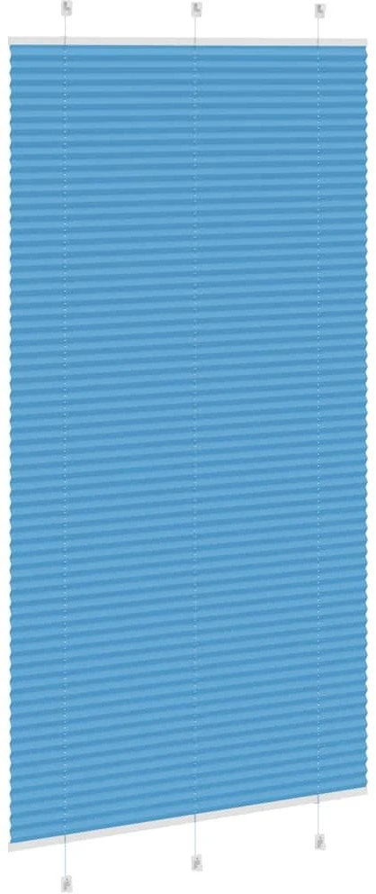 Klostuotos žaliuzės, mėlynos, 110x200 cm, audinys, plotis 109,4 cm, poliesteris