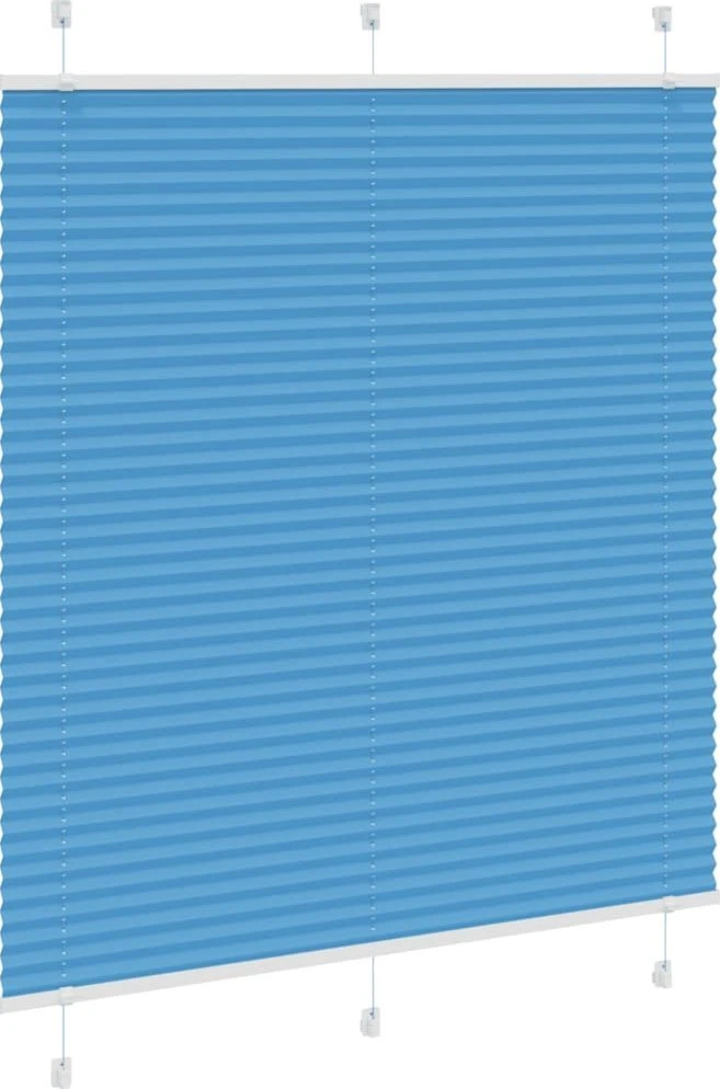 Klostuotos žaliuzės, mėlynos, 115x150 cm, audinys, plotis 114,4 cm, poliesteris