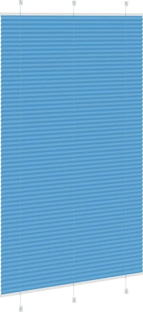 Klostuotos žaliuzės, mėlynos, 115x200 cm, audinys, plotis 114,4 cm, poliesteris