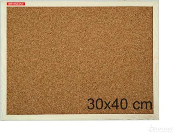 Memoboards Medinė kamštinė lenta 40x30 cm AMEX MTC040030