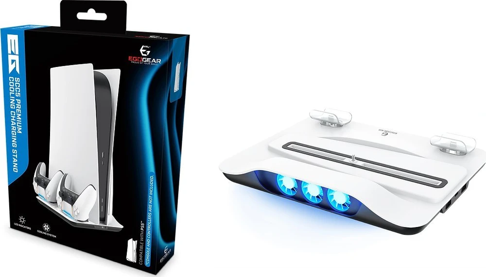 Nezatříděno Carruzzo EgoGear SCC5-P5-WH žaidimų konsolės dalis ir priedas Įkrovimo sistema