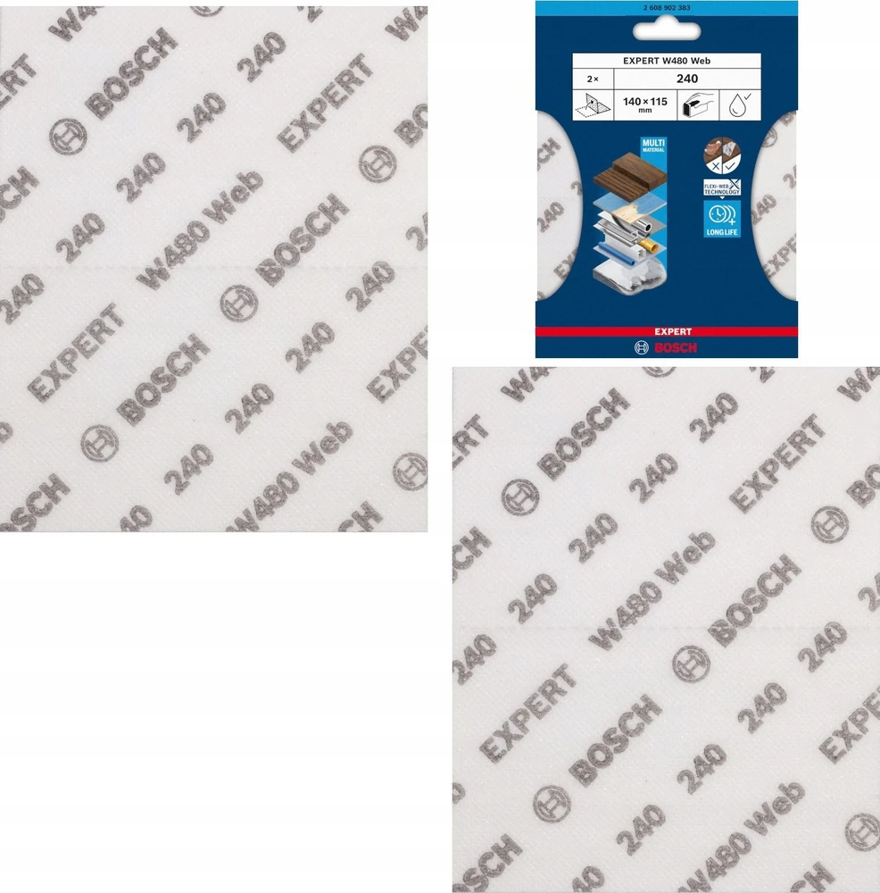 Bosch Šlifavimo tinklelis 115x140mm, G240