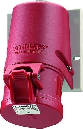 Mennekes Hensel 27006 sieninis lizdas, 1 dalis, 32A 4p 6h 400V, IP44, varžtiniai gnybtai