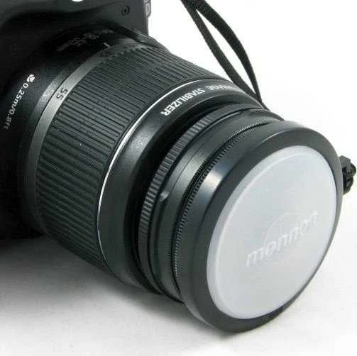 MENNON Wb objektyvo dangtelis, skirtas 52 mm baltos spalvos balanso objektyvui